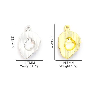 10 Chiếc 5 Màu Bọ Rùa & Lá Thiết Kế Nhỏ từ Hợp Kim Quyến Rũ - Phù hợp làm Mặt Dây Chuyền, Khuyên Tai và Móc Khóa Handmade
