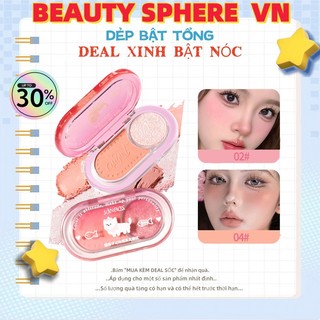JONBOS Blush Eye Shadow: má hồng 2in1 Blush và Eye Shadow Nature Eye Shadow