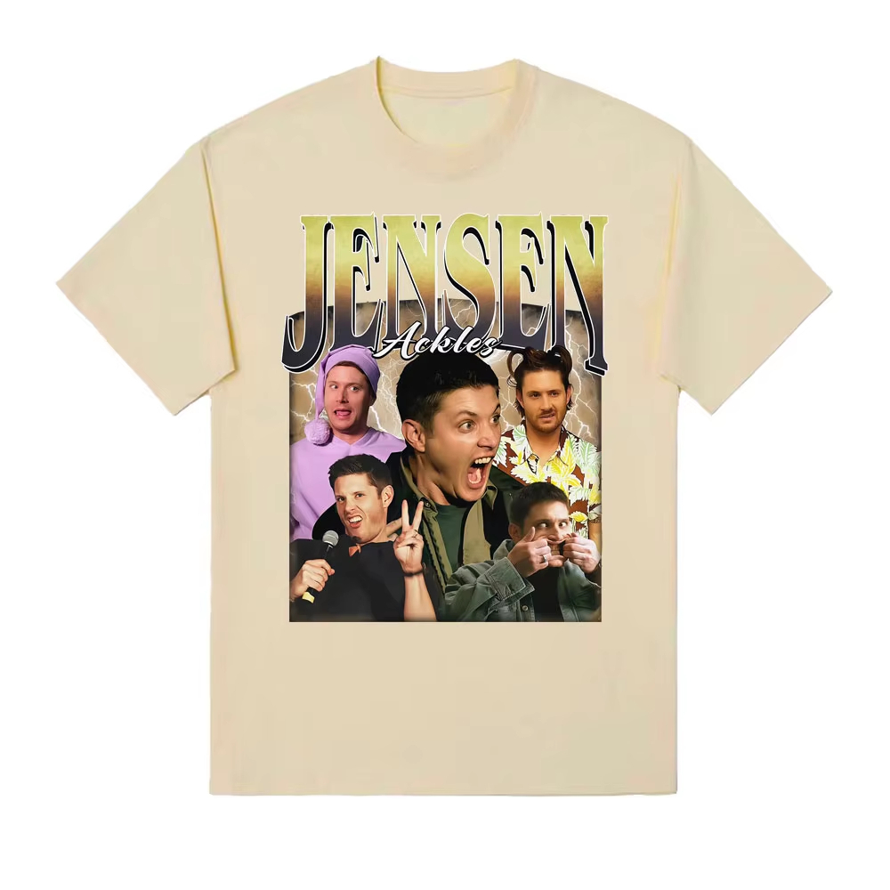 Áo thun cotton nam họa tiết cổ điển - Hình ảnh Dean Winchester