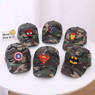 Mũ bóng chày hoạt hình trẻ em có họa tiết truyện tranh Marvel cho bé trai và bé gái Mũ thích hợp cho bé 2-7 tuổi