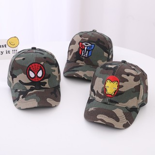 Mũ bóng chày hoạt hình trẻ em có họa tiết truyện tranh Marvel cho bé trai và bé gái Mũ thích hợp cho bé 2-7 tuổi