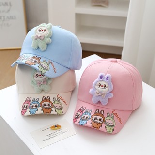 Mũ bóng chày giải trí cho trẻ em có họa tiết Labubububuru 3D hoạt hình cho bé trai và bé gái Mũ Thích hợp cho bé 2-6 tuổi