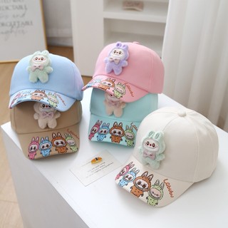 Mũ bóng chày giải trí cho trẻ em có họa tiết Labubububuru 3D hoạt hình cho bé trai và bé gái Mũ Thích hợp cho bé 2-6 tuổi