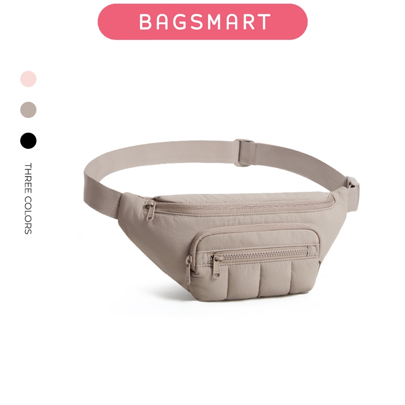 BAGSMART Fanny Packs dành cho nữ Túi đeo chéo có túi Túi đeo thắt lưng thời trang dành cho du lịch Đi bộ đường dài đeo vai chéo thông thường