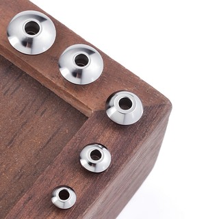 Hạt phẳng thép không gỉ bền màu cho DIY - Phụ kiện handmade làm vòng tay