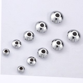 Hạt phẳng thép không gỉ bền màu cho DIY - Phụ kiện handmade làm vòng tay