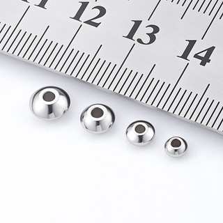 Hạt phẳng thép không gỉ bền màu cho DIY - Phụ kiện handmade làm vòng tay