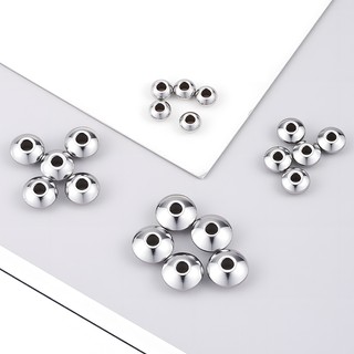 Hạt phẳng thép không gỉ bền màu cho DIY - Phụ kiện handmade làm vòng tay