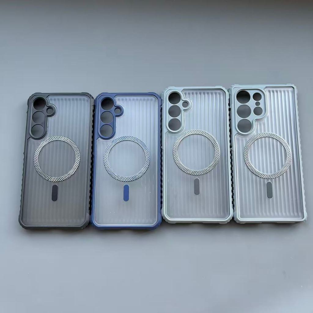 Ốp Điện Thoại Từ Tính Chống Sốc Mạnh Cho Samsung S26 S25 S24 S23 S22 ULTRA PLUS A56 A55 A54 A36 A35 A26 A57 A17 A07 A06 A15 A14 S21 S20 FE Vỏ Nhựa Cứng Chống Sốc Proor