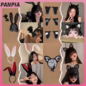 PNPIA-Cartoon Sang Trọng Tai Đầu Dành Cho Nữ Cô Gái Cosplay Tóc Ngộ nghĩnh Dễ Thương Gothic Tóc Vòng Sáng Tạo Phụ Kiện Tóc Quà Tặng