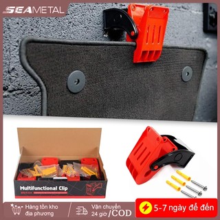 SEAMETAL Miếng Lót Chân Ô Tô Kẹp Vệ Sinh Đa Năng Miếng Lót Chân Ô Tô Kẹp Vệ Sinh Cửa Hàng Cố Định Dụng Cụ Làm Đẹp Kẹp Treo Thảm Của Bạn