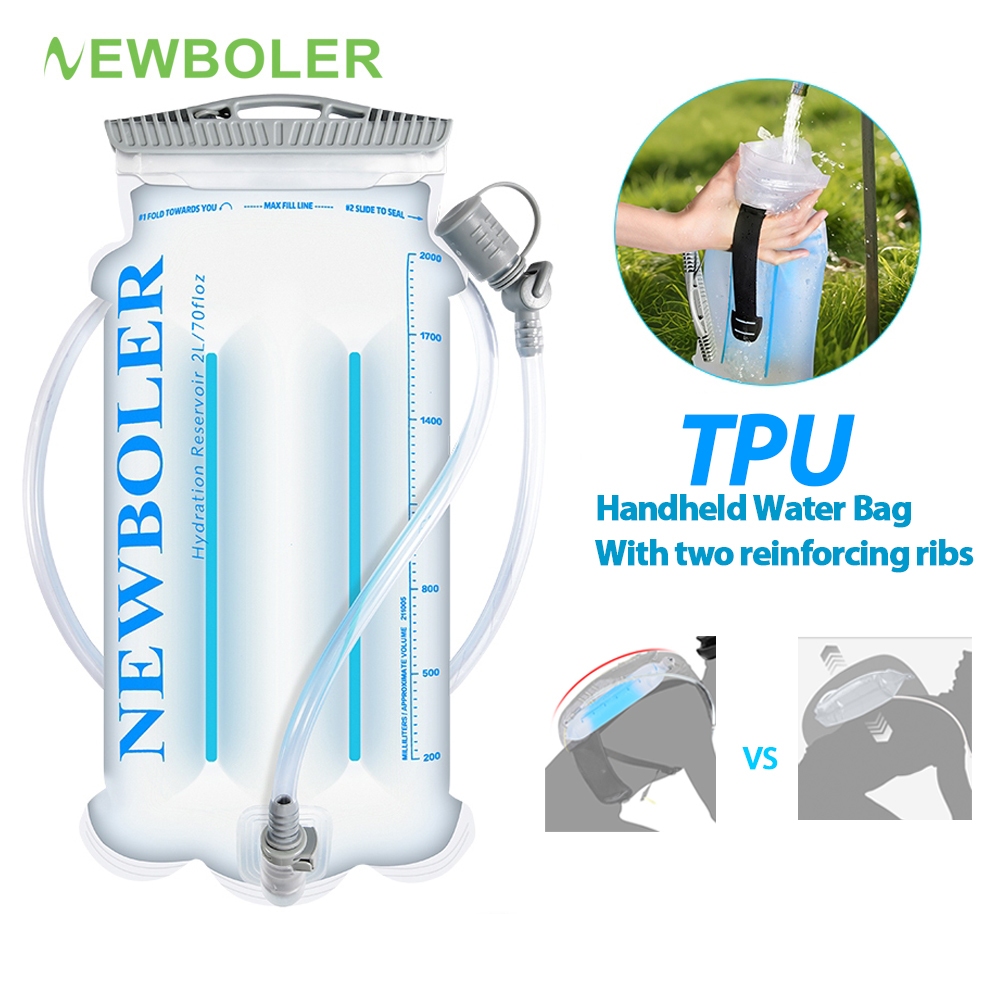 Túi Nước Di Động Newboler 2L-3L TPU Không Chứa BPA - Phù Hợp Chạy Bộ, Cắm Trại và Leo Núi