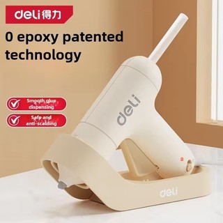 Deli-Hot Melt Glue Gun Công cụ sửa chữa nhà điện Mini với bộ keo trong suốt để chế tác và sử dụng văn phòng