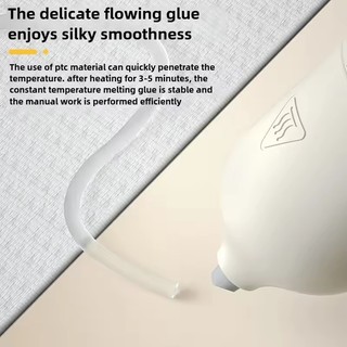 Deli-Hot Melt Glue Gun Công cụ sửa chữa nhà điện Mini với bộ keo trong suốt để chế tác và sử dụng văn phòng