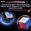 MOYU WEILONG WRM V9 3x3 Maglev Ball Core 20 Từ Magic Cube Đồ Chơi Giảm Căng Thẳng UV 3x3 Chuyên Nghiệp 100 Hạt Từ Tính Xếp Hình 3 × 3 Tốc Độ