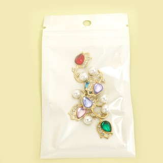 10 chiếc 8 màu Thủy tinh khảm hoa Tulip quyến rũ với kim cương giả & ngọc trai, Mặt dây chuyền hoa tinh tế cho vòng cổ DIY Bông tai Vòng tay Trâm cài - Quà tặng lý tưởng cho phụ nữ trong các lễ hội đặc biệt