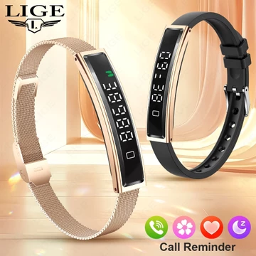 Vòng đeo tay thông minh LIGE với màn hình nhịp tim Hoạt động Theo dõi sức khỏe Dây đeo cổ tay thể thao Đồng hồ thông minh chống nước Nam Smartband