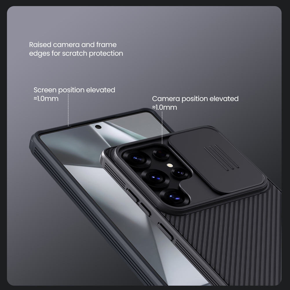 Nillkin Dành Cho Samsung Galaxy S25 Ultra / S25 FE Edge Plus / S25 + Camshield Pro PC Từ Tính TPU Bảo Vệ Ống Kính Máy Ảnh Trượt Ốp Lưng Cứng Nam Châm Vỏ Điện Thoại