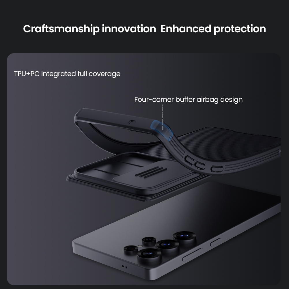 Nillkin Dành Cho Samsung Galaxy S25 Ultra / S25 FE Edge Plus / S25 + Camshield Pro PC Từ Tính TPU Bảo Vệ Ống Kính Máy Ảnh Trượt Ốp Lưng Cứng Nam Châm Vỏ Điện Thoại