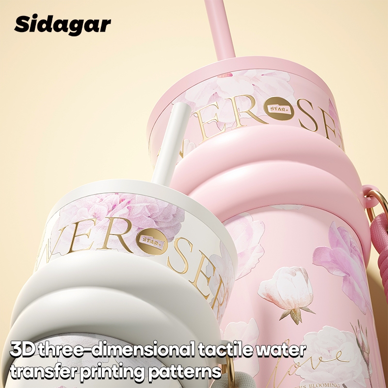 Sidagar 710ml Đồ gốm bên trong Chai nước nóng Được đi kèm ống hút, có thể dùng ngay lập tức | BigBuy360 - bigbuy360.vn