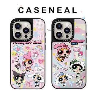 CASENEALPink Graffiti Girl Vỏ Điện Thoại Gương Chất Lượng Cao Thích Hợp Cho iPhone 17ProMax 17pro 17 air 16promax 16 15promax 15 14promax 13 13promax Ốp Lưng Cứng Chống Rơi Thời Trang