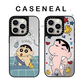 CASENEAL Phim hoạt hình vui nhộn Vỏ điện thoại gương chất lượng cao Thích hợp cho iPhone 17ProMax 17pro 17 air 16promax 16 15promax 15 14promax 13 13promax Ốp lưng cứng chống rơi thời trang
