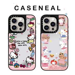 CASENEAL Ốp Điện Thoại Gương Chất Lượng Cao Kitty Dễ Thương Thích Hợp Cho iPhone 17ProMax 17pro 17 air 16promax 16 15promax 15 14promax 13 13promax Ốp Lưng Cứng Chống Rơi Thời Trang
