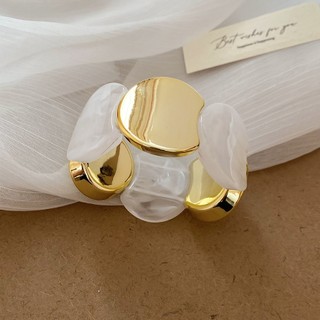 Vòng tay co giãn nối tròn acrylic châu Âu và Mỹ Vòng tay đơn giản thời trang trang trang trí tay cá nhân cho nữ