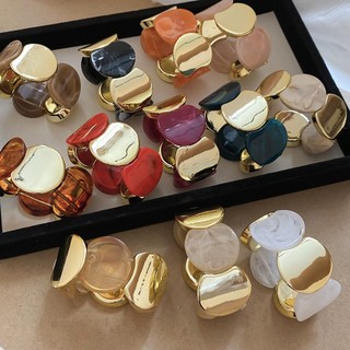 Vòng tay co giãn nối tròn acrylic châu Âu và Mỹ Vòng tay đơn giản thời trang trang trang trí tay cá nhân cho nữ