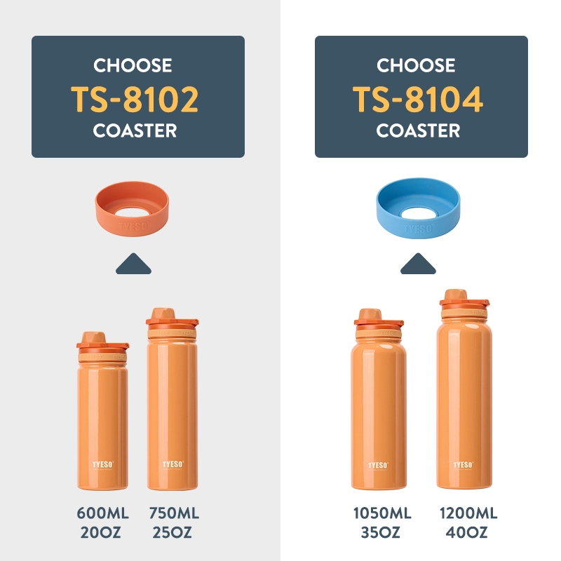 Bình giữ nhiệt TYESO dáng thể thao với thép không gỉ hai lớp tumbler bottle TS-8709C/TS-8709C/TS-8724/TS-8725 | BigBuy360 - bigbuy360.vn