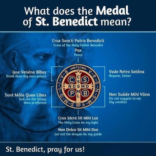 Vòng cổ Skyrim Saint Benedict - Trang sức nam với biểu tượng Thánh Benedikt