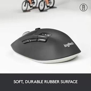 Logitech M720 Triathlon Đa Thiết Bị Chuột Không Dây Bluetooth USB Thống Nhất Đầu Thu 1000 DPI 8 Nút Cho Laptop PC Mac iPadOS