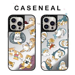 Ốp điện thoại gương chất lượng cao CASENEAL Shark Cat Thích hợp cho iPhone 17ProMax 17pro 17 air 16promax 16 15promax 15 14promax 13 13promax Ốp lưng cứng chống rơi thời trang