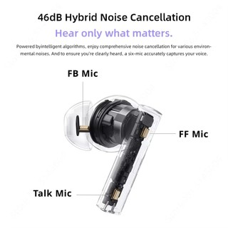 Tai nghe Realme Buds T310 Bluetooth không dây 5.4 46dB Hybrid Noise Cancellation40H Pin Tai nghe cho Realme OPPO
