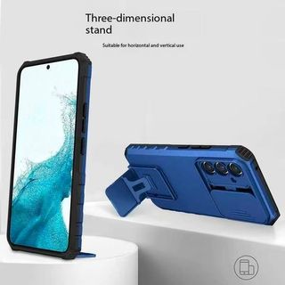 Dành Cho Samsung Galaxy A05 A05S A26 F12 M12A06 A12 A13 A14 A15 A16 A17 A02 A04 Vỏ Điện Thoại, Giá Đỡ 3D, Cửa Sổ Trượt, Chống Rơi Và Chống Sốc TPU PC Đơn Giản Bảo Vệ Điện Thoại