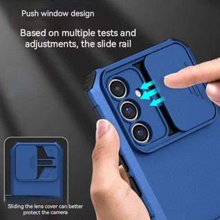 Dành Cho Samsung Galaxy A05 A05S A26 F12 M12A06 A12 A13 A14 A15 A16 A17 A02 A04 Vỏ Điện Thoại, Giá Đỡ 3D, Cửa Sổ Trượt, Chống Rơi Và Chống Sốc TPU PC Đơn Giản Bảo Vệ Điện Thoại