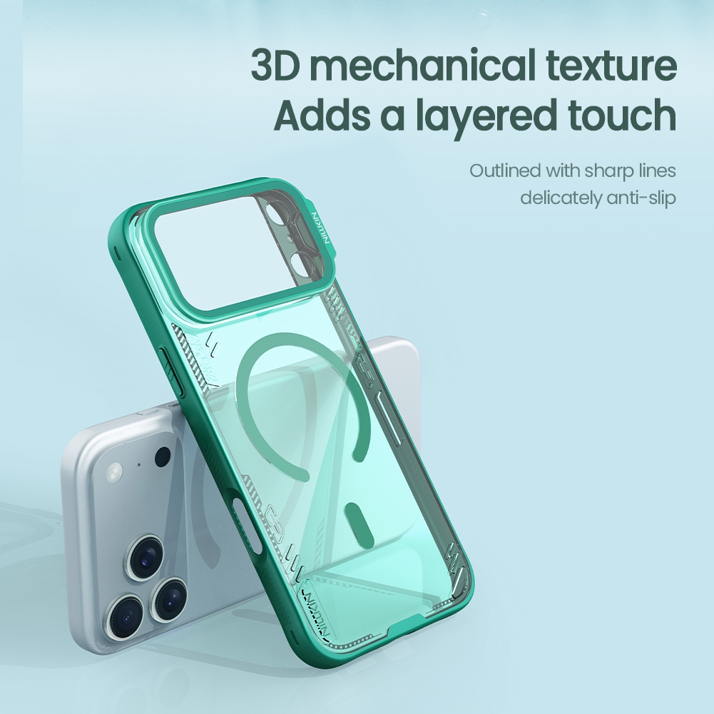 Nillkin Cho Apple iPhone 17 Pro Max Iceblade Chống Sốc Từ Tính Bảo Vệ Ống Kính Máy Ảnh Chân Đế Ốp Lưng Cứng Vỏ Điện Thoại Vỏ