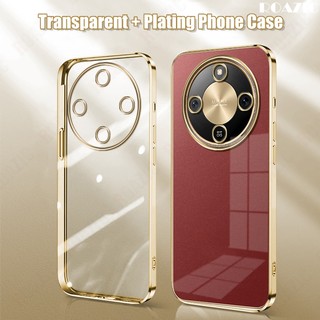 Tương Thích Cho Honor X9d 5G X9C X9c Smart X8B X7C Ốp Điện Thoại Sang Trọng Mạ Cạnh Trong Suốt Vỏ Silicon Mềm Chống Sốc Trong Suốt SSY01