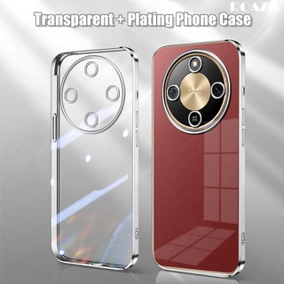 Tương Thích Cho Honor X9d 5G X9C X9c Smart X8B X7C Ốp Điện Thoại Sang Trọng Mạ Cạnh Trong Suốt Vỏ Silicon Mềm Chống Sốc Trong Suốt SSY01