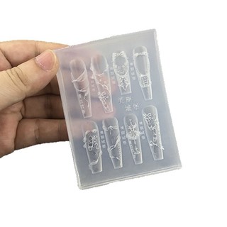 [savemoneyeveryday] Giày múa ba lê nơ ruy băng 3D Khuôn nghệ thuật làm móng tay DIY Trang trí nghệ thuật móng tay Mẫu khắc trong suốt Dụng cụ thiết kế móng tay [vn]