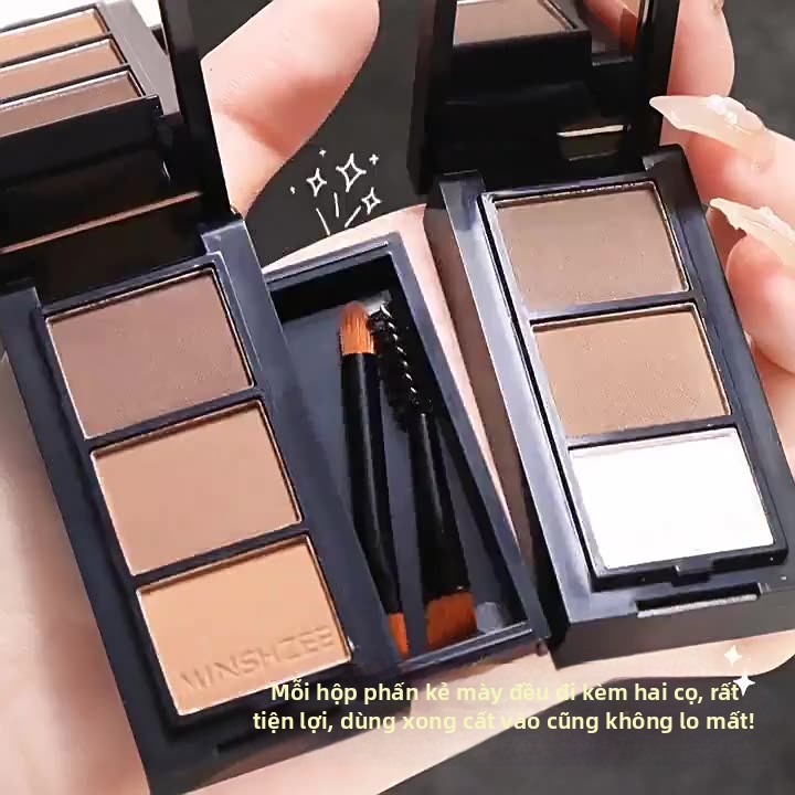 Bút chì kẻ mày ba màu chống thấm mồ hôi chống phai màu Chống nhòe Lông mày một dòng