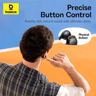 Tai nghe không dây thực sự mở tai Baseus Bass BC1 (Loại kẹp) 4 Mic Al Clear Calls Bluetooth 6.0