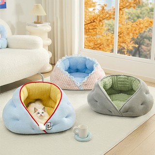 Giường Cho Mèo - Giường Sofa Mèo Bán Kèm, Nhà Cho Chó Tổ Mèo Sang Trọng Dày Cho Nhỏ, Vừa Và Lớn
