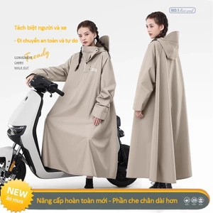 Áo mưa chống thấm nước cho xe máy, áo mưa liền thân thời trang, siêu chống thấm nước, nhẹ và chống gió