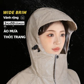 Áo mưa chống thấm nước cho xe máy, áo mưa liền thân thời trang, siêu chống thấm nước, nhẹ và chống gió