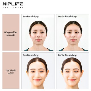 Máy mát-xa mặt NIPLIFE FM-02 có chức năng làm săn chắc da thông minh chống lão hóa Ultra RF/EMS