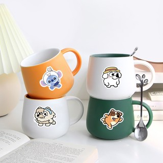 102 Chiếc Q Phiên Bản Màu Xanh Chó Động Vật Miếng Dán Hoạt Hình Graffiti Hành Lý Chống Thấm Nước Trang Trí Miếng Dán