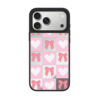 Dành Cho iPhone 17 16 15 Pro Max Nơ Trái Tim Thỏ Dành Cho iPhone 13 14 Pro Max Cứng PC Ốp điện thoại iPhone 11 12 Vỏ Gương Chống Sốc