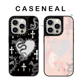 CASENEAL Love Snake Vỏ Điện Thoại Gương Chất Lượng Cao Thích Hợp Cho iPhone 17ProMax 17pro 17 air 16promax 16 15promax 15 14promax 13 13promax Ốp Lưng Cứng Chống Rơi Thời Trang