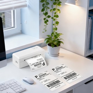 Máy in nhiệt nhãn Flashlabel cỡ A6, A7 từ điện thoại di động, phiếu giảm giá, mã mini, đặt hàng in Logo tự dính, bảo hành 12 tháng